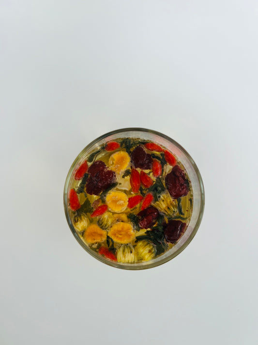 Healthy Floral Ginseng Tea